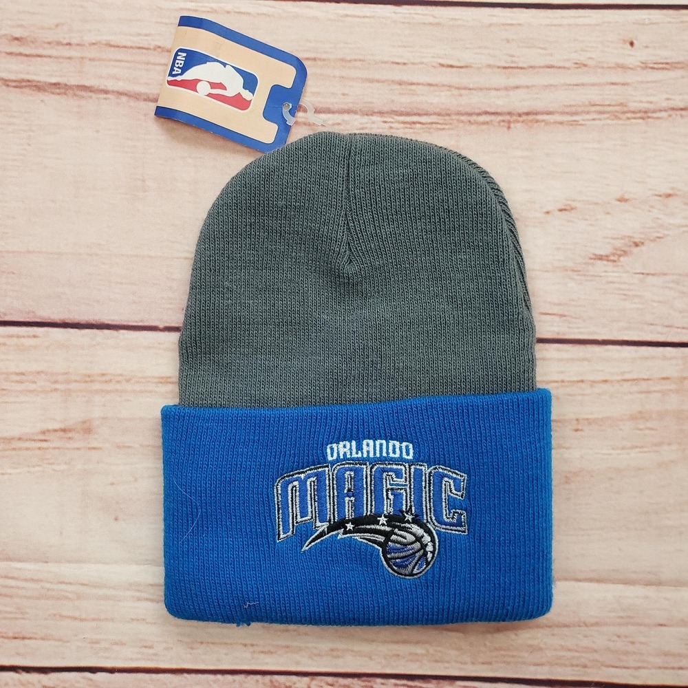 Orlando Magic Hat Beanie Mens One Size Blue Gray NBA Basketball Cuffed Adidas